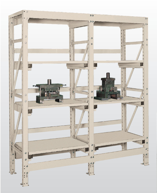 Sliding rack for molds