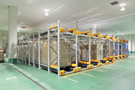 水平流動ラック　ライブストレージ【マンナンライフ様 曾木工場】