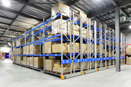 無軌条電動式移動パレットラック　ノンレールタナコン【某運輸・倉庫業者様】