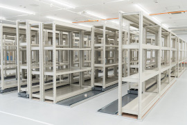 手動式横引き移動ラック　ヨコスルー（中量ボルトレスラック）【某部品メーカー様】