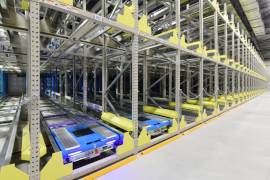 水平搬送ラック　アイシャトル【某冷凍倉庫会社様】