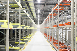 プッシュバックラック【某冷凍倉庫会社様】