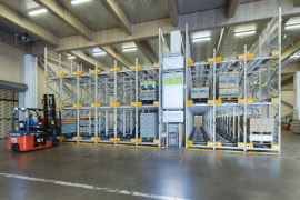 水平流動ラック　ライブストレージ【某飲料メーカー様 配送センター】